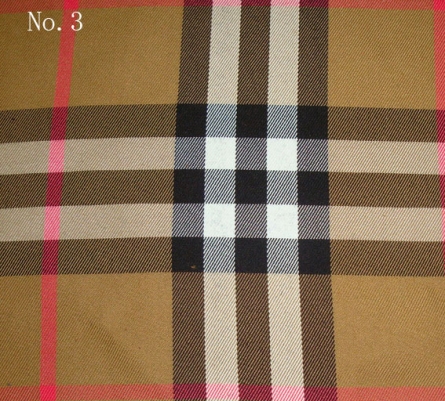 Burberry Fabric No.3(dark brown and big square)